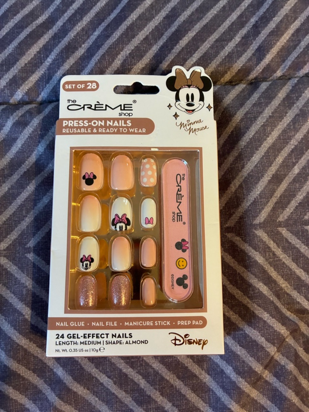 The Crème Shop x Disney Minnie Mouse Pink Press-On Nails